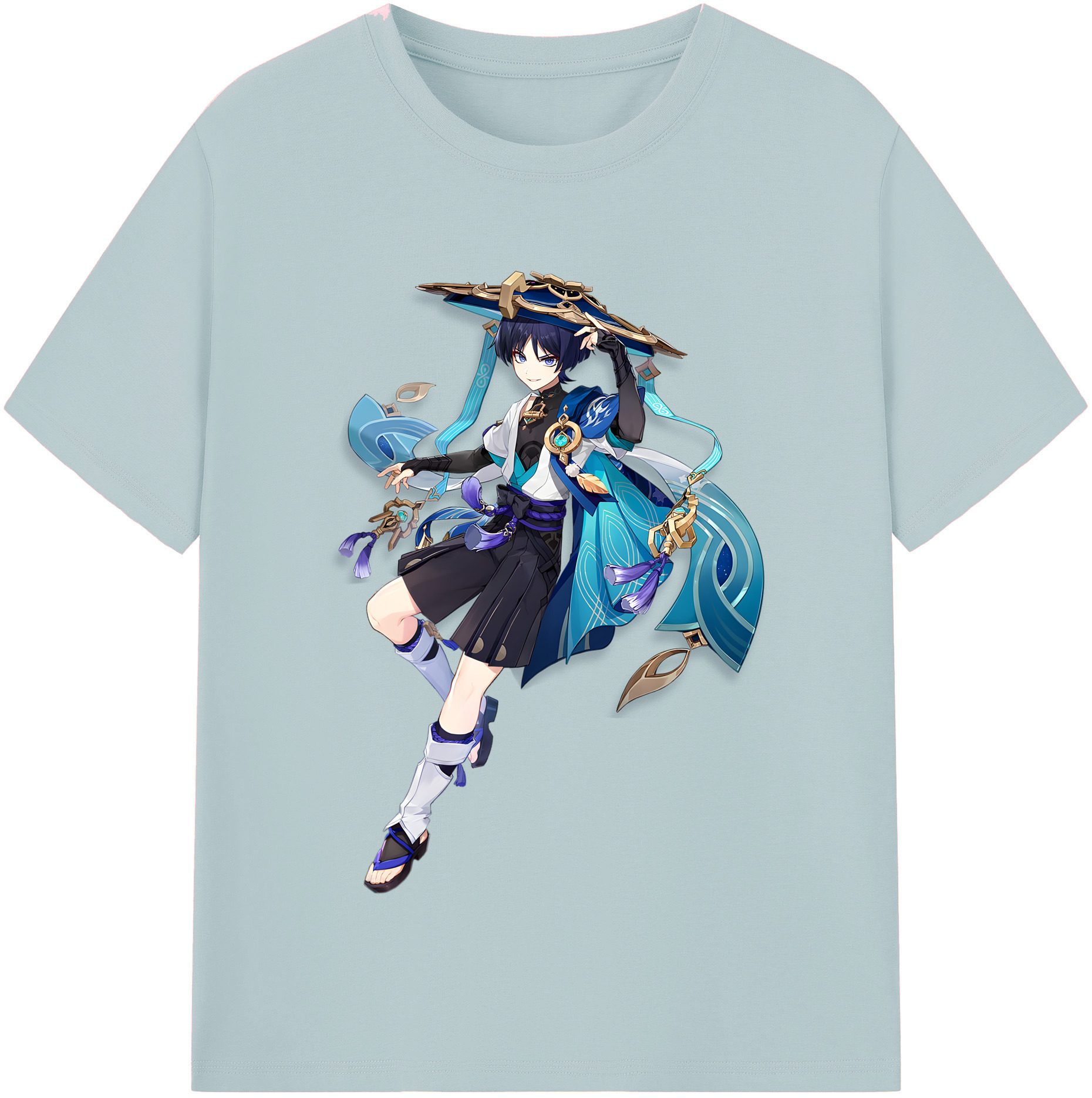 げんし神 さんペい genshin Sanpei 綿100％半袖Tシャツ（フロントプリント）